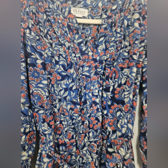 Velvet Graham & Spencer Anthropologie Floral Dress M - Picture 3 of 6